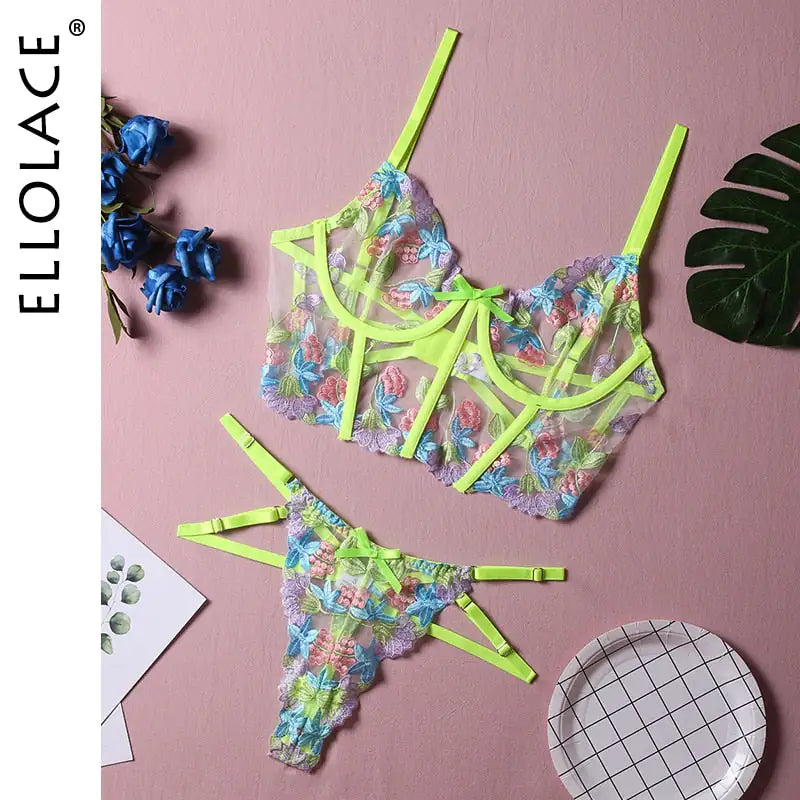 Luxurious Floral Lingerie Set